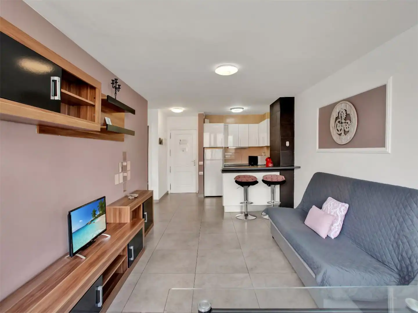 Piso en venta en Calle Chasna, 6, Costa del Silencio Sala de estar de Piso en venta en Arona con Piscina y Amueblado