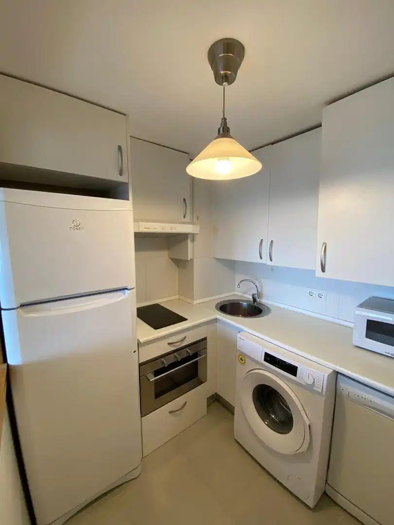 Cocina de Piso de alquiler en  Madrid Capital con Aire acondicionado y Piscina