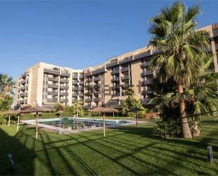Exterior view of Flat for sale in  Granada Capital  with Air Conditioner, Terrace and Swimming Pool