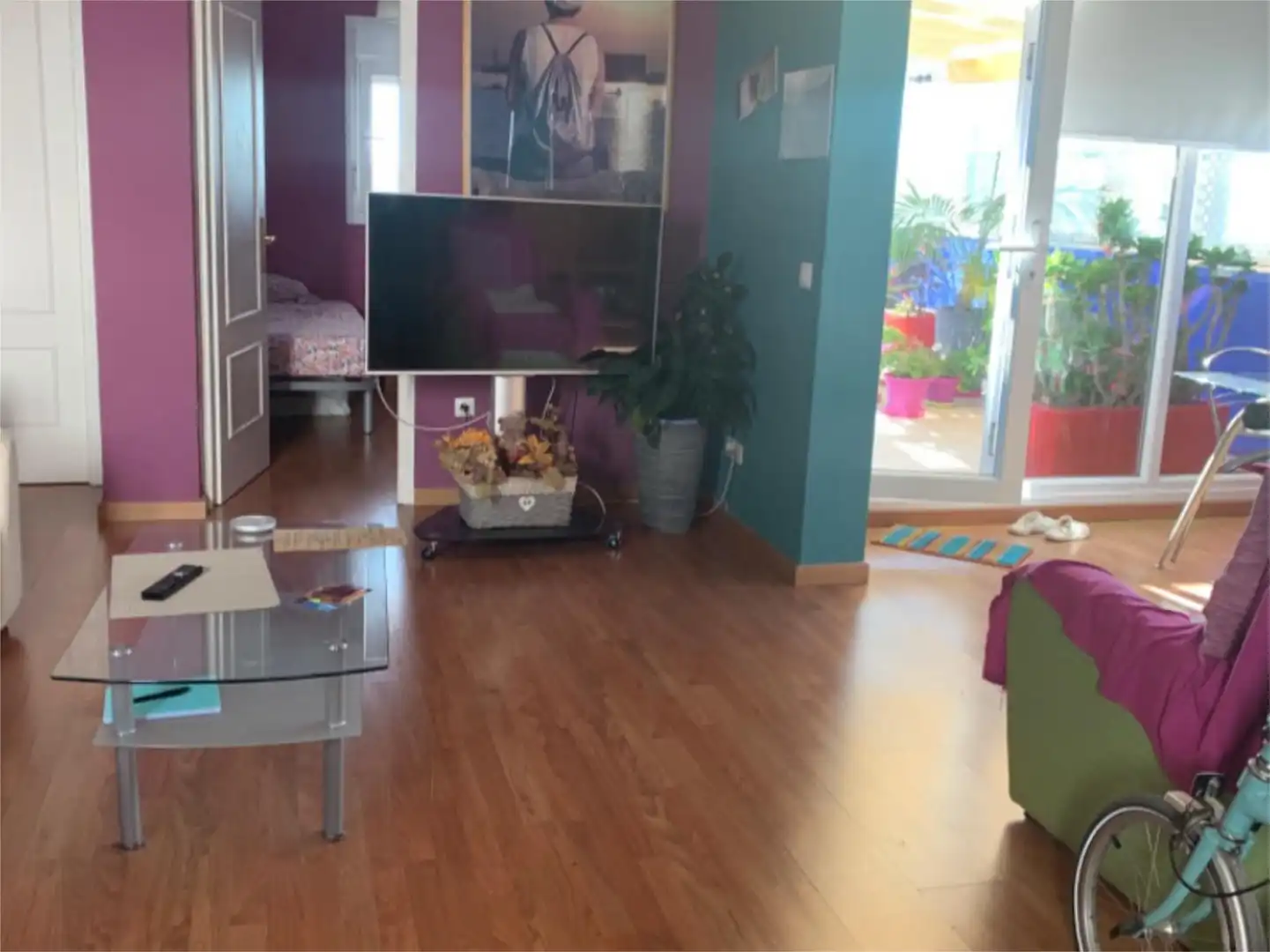 Wohnzimmer von Wohnung zur untervermieten in San Fernando mit Klimaanlage, Heizung und Parkett