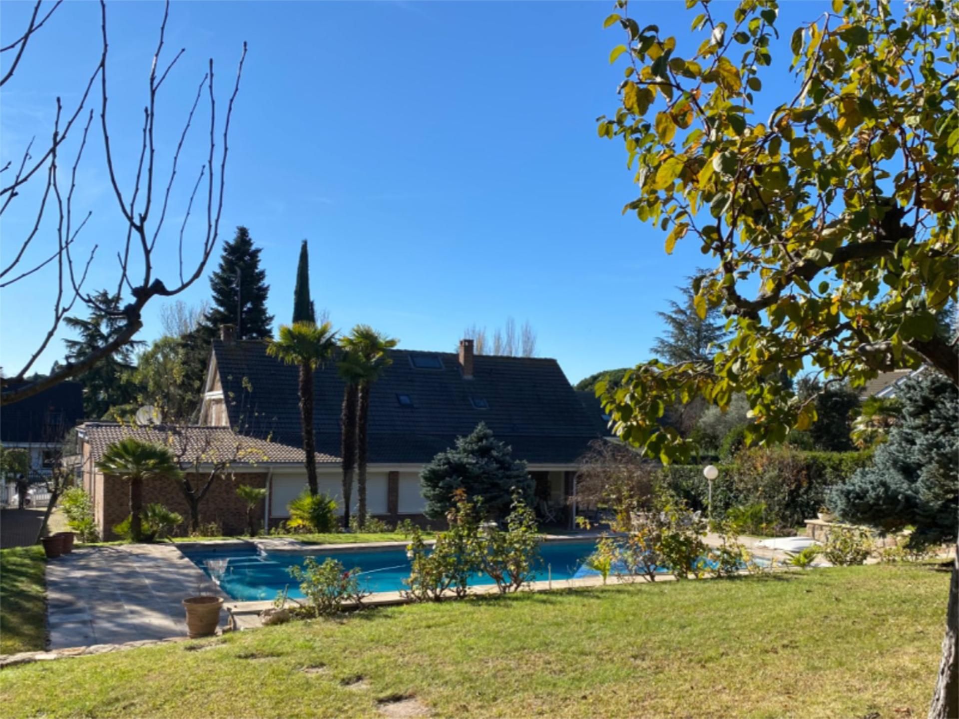 Jardí de Casa o xalet en venda en Pozuelo de Alarcón amb Aire condicionat, Terrassa i Piscina