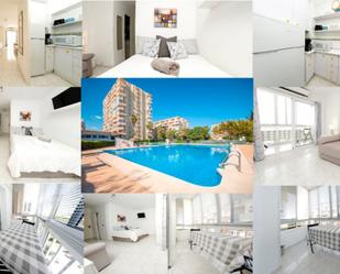 Exterior view of Study for sale in Benalmádena  with Air Conditioner, Swimming Pool and Balcony