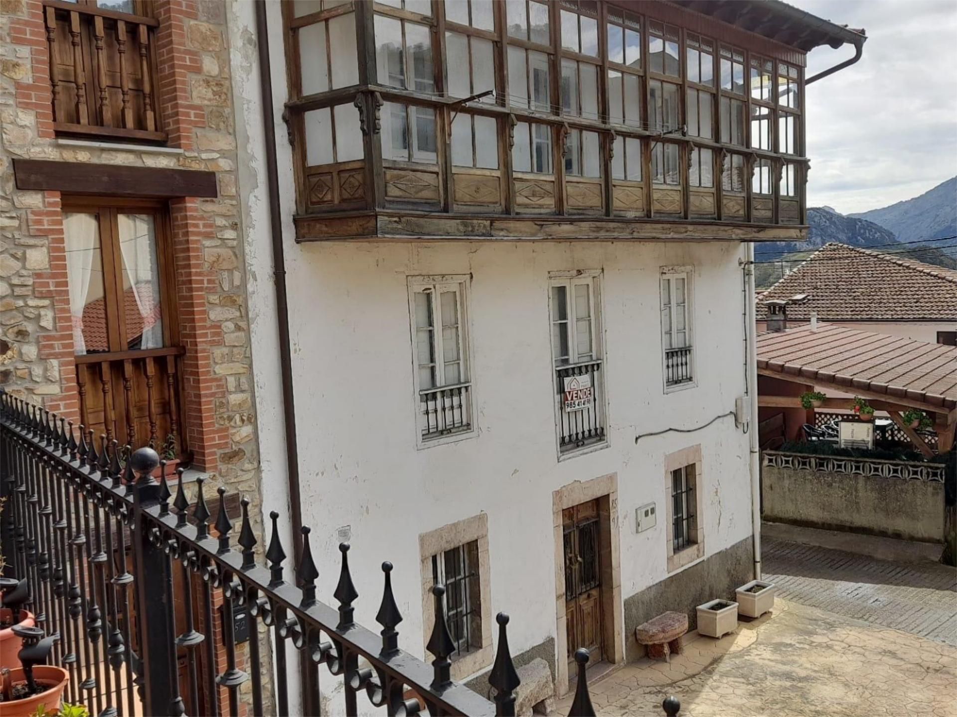 Vista exterior de Casa adosada en venda en Peñamellera Alta amb Balcó