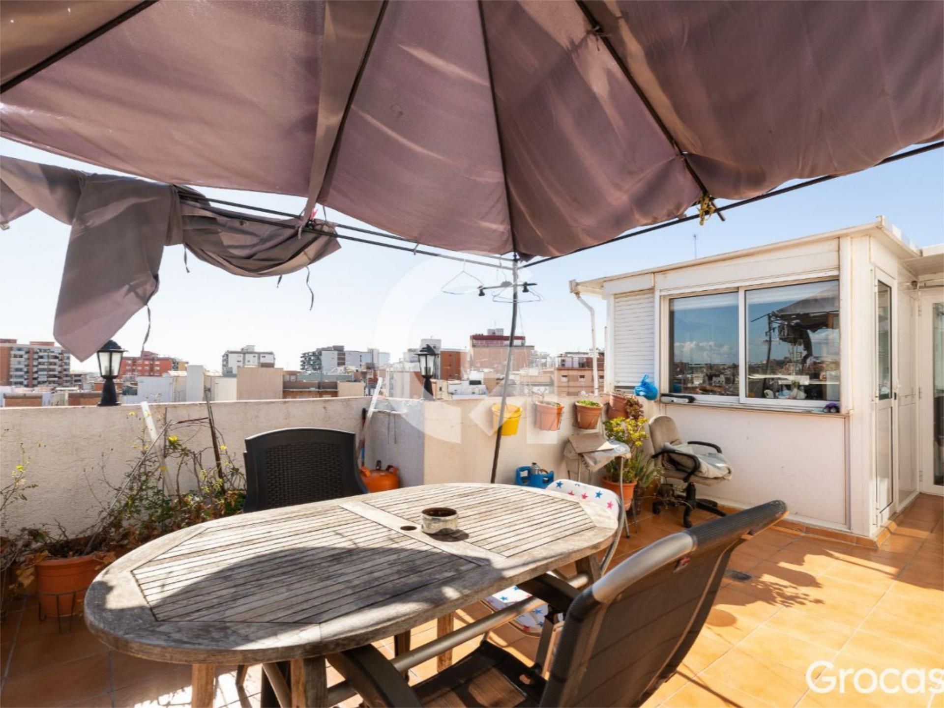 Terrace of Flat for sale in L'Hospitalet de Llobregat  with Heating, Terrace and Furnished