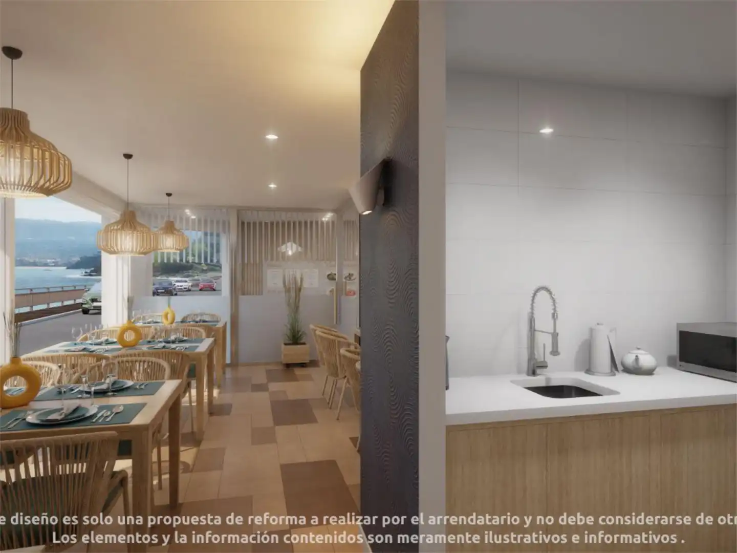 Commercial properties for rent in Praia de Beluso, 27, Bueu Kitchen of Commercial properties for rent in Bueu with Air Conditioner and Heating