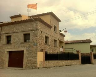 Exterior view of Country house for sale in La Pobla de Cérvoles  with Air Conditioner and Terrace