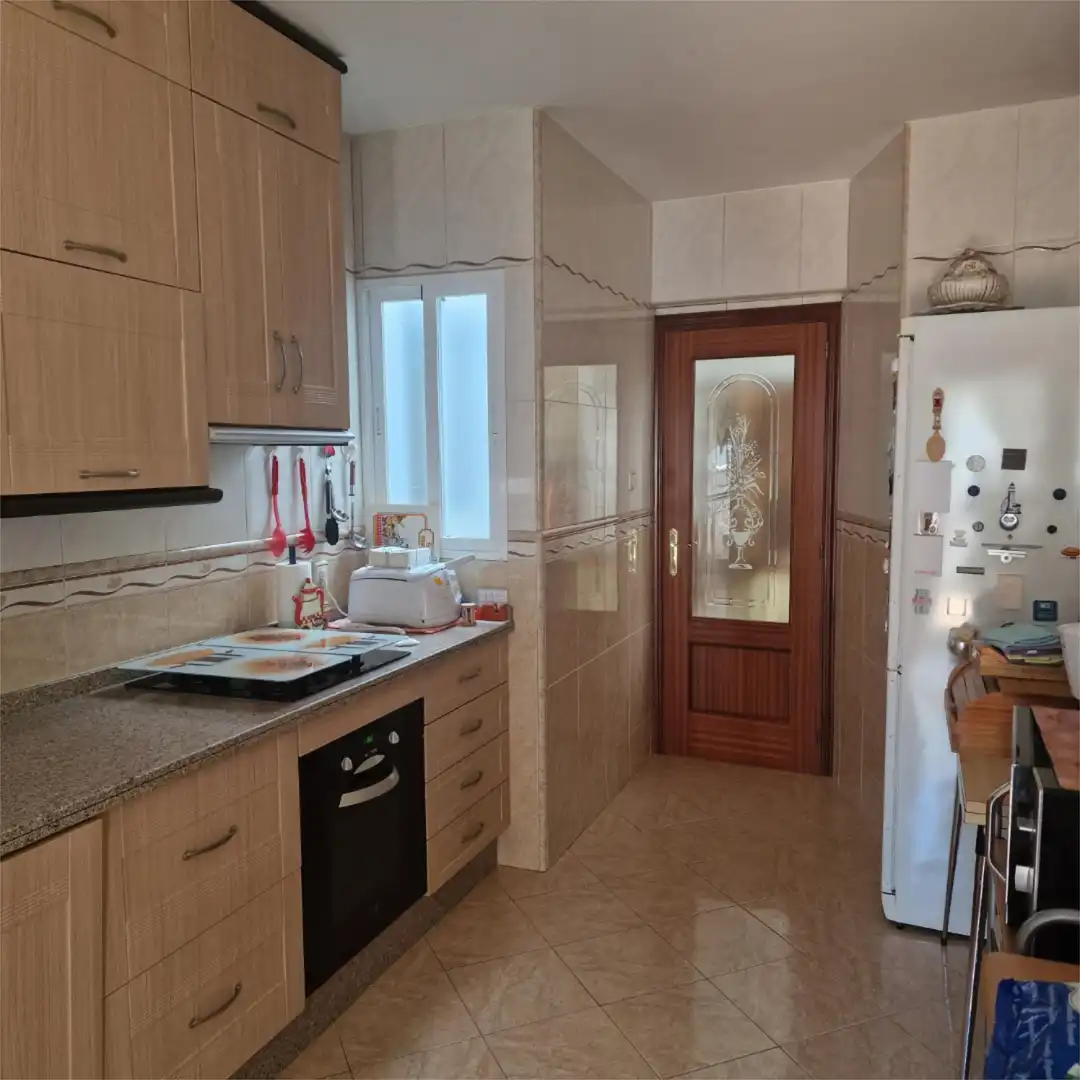 Kitchen of Flat for sale in Almendralejo  with Terrace, Furnished and Oven