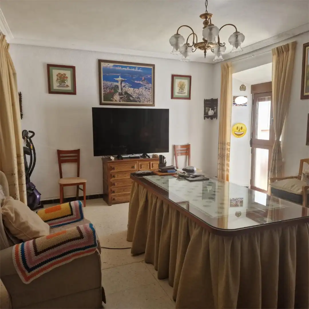 Living room of Flat for sale in Almendralejo  with Terrace, Furnished and Oven
