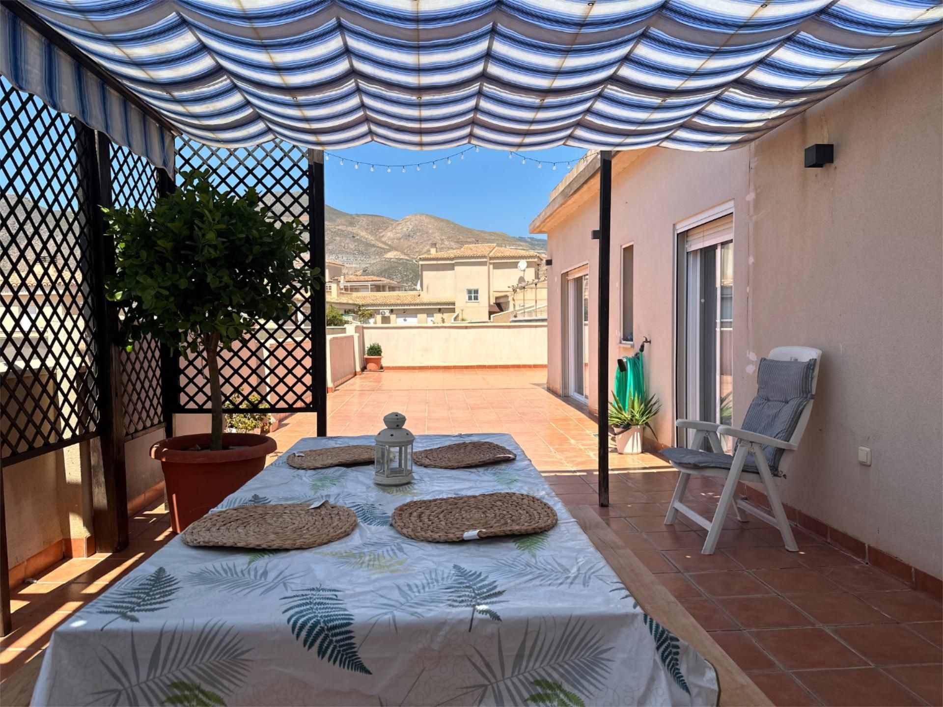 Terrace of Attic to rent in Gualchos  with Air Conditioner, Heating and Private garden