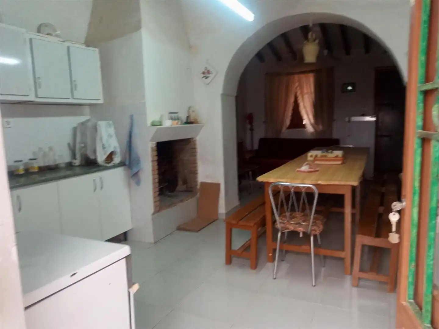 Cocina de Piso en venta en Fuente Álamo de Murcia con Jardín privado, Terraza y Amueblado