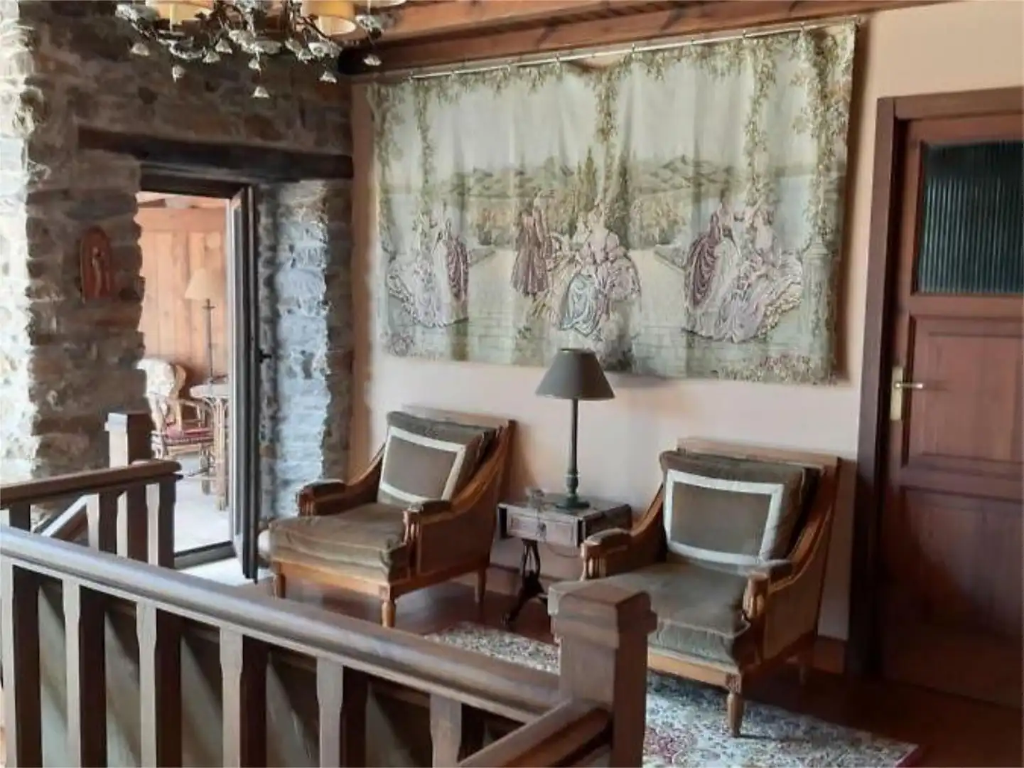 Living room of Flat for sale in Petín  with Heating, Private garden and Parquet flooring