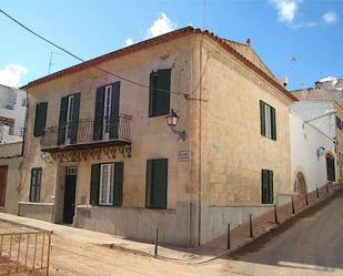 Exterior view of Planta baja for sale in Es Castell  with Air Conditioner, Terrace and Balcony