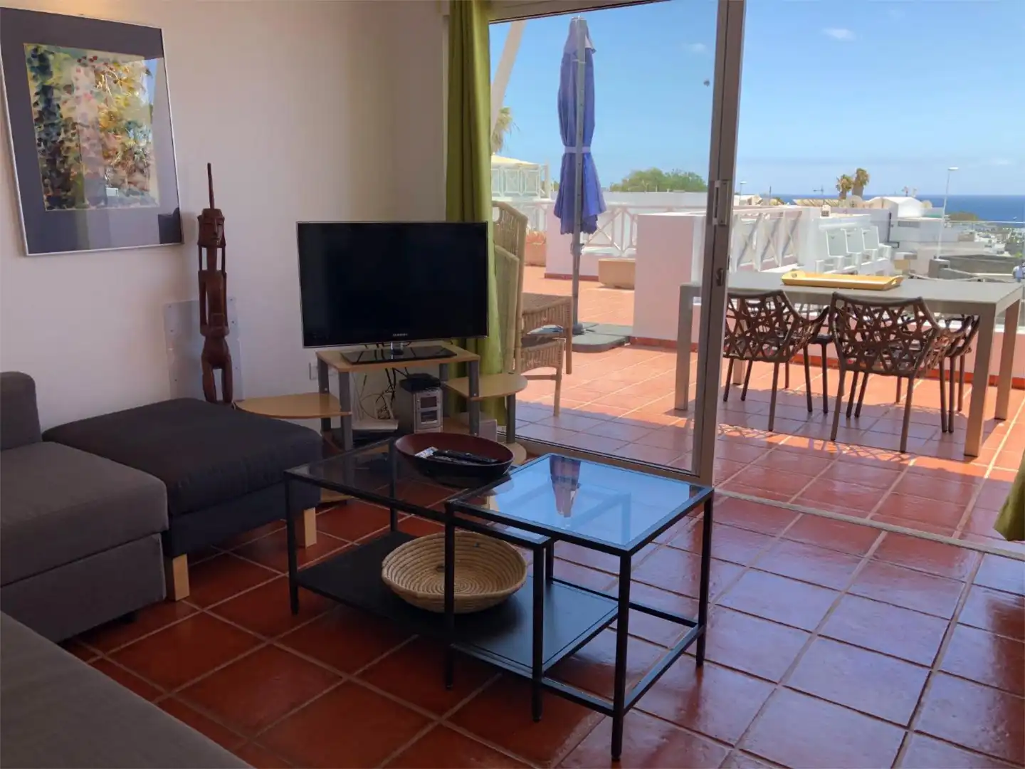 Flat for sale in Calle Toscon, 12, Puerto del Carmen Terrace of Flat for sale in Tías with Air Conditioner and Swimming Pool