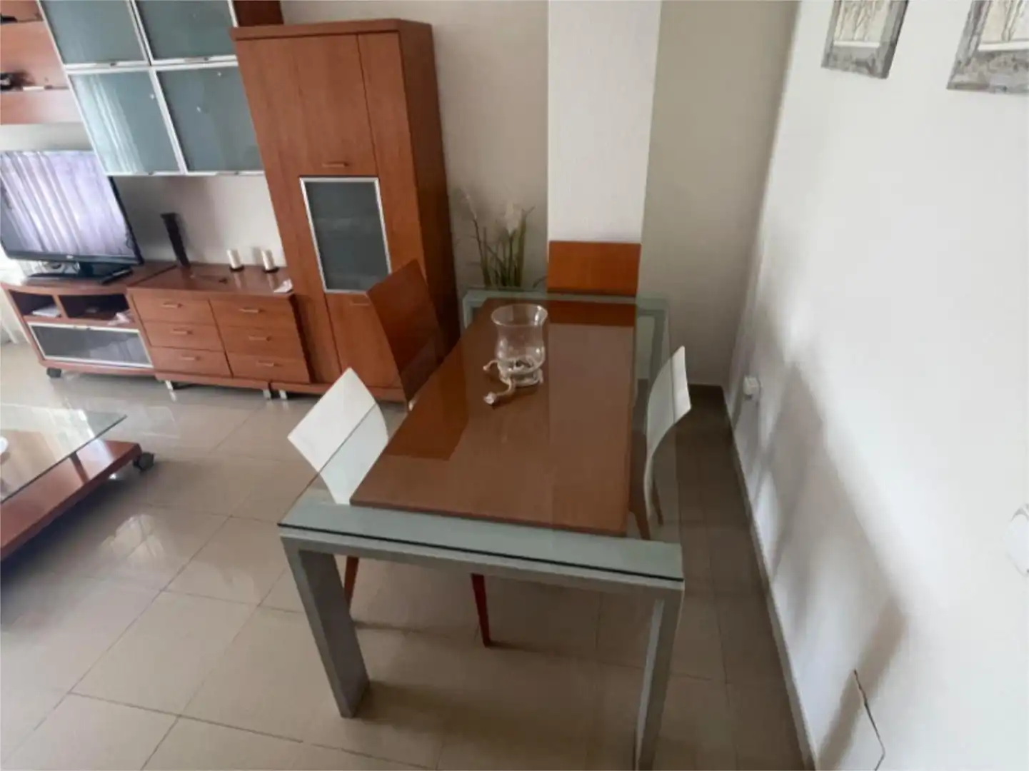 Esszimmer von Wohnung zur Miete in Roquetas de Mar mit Klimaanlage, Heizung und Terrasse