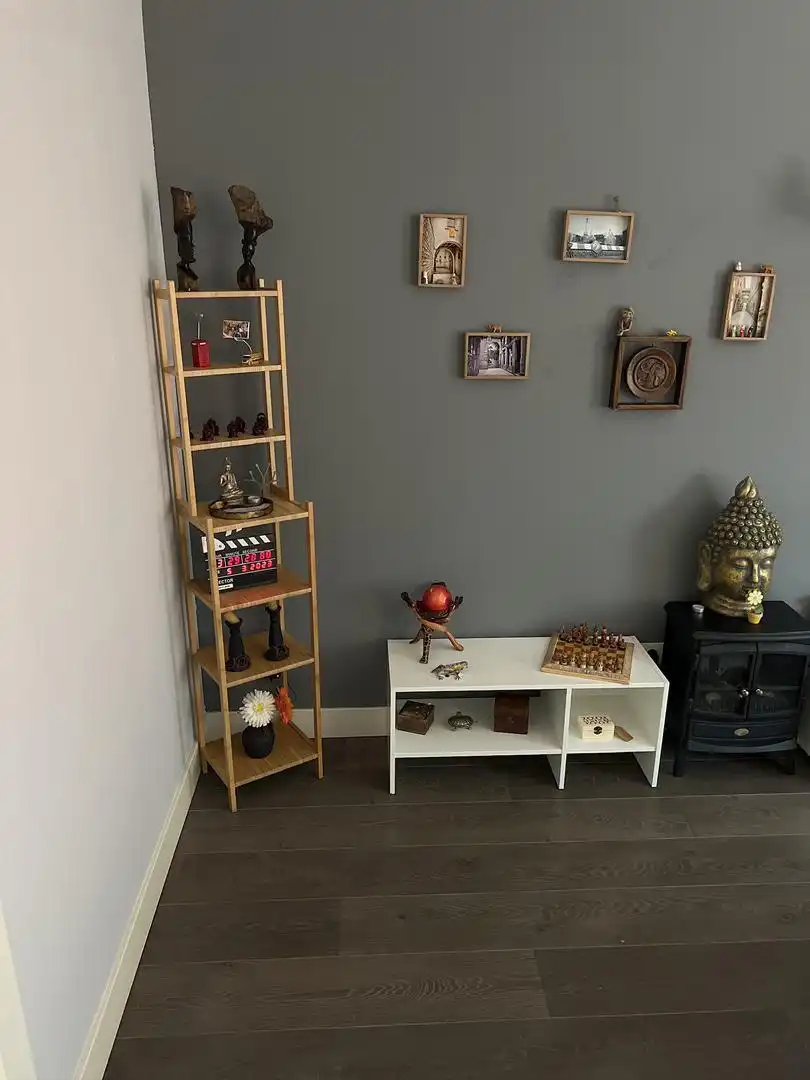 Schlafzimmer von Erdgeschoss zur untervermieten in Bilbao  mit Heizung, Parkett und Möbliert