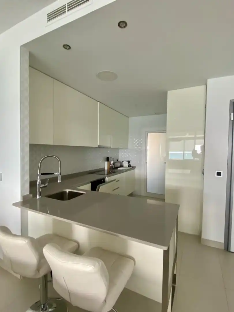 Kitchen of Flat for rent in Benidorm  with Air Conditioner, Heating and Terrace