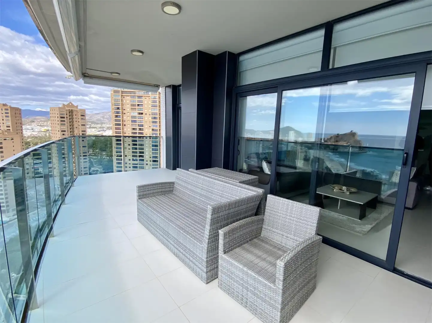 Terrace of Flat for rent in Benidorm  with Air Conditioner, Heating and Terrace