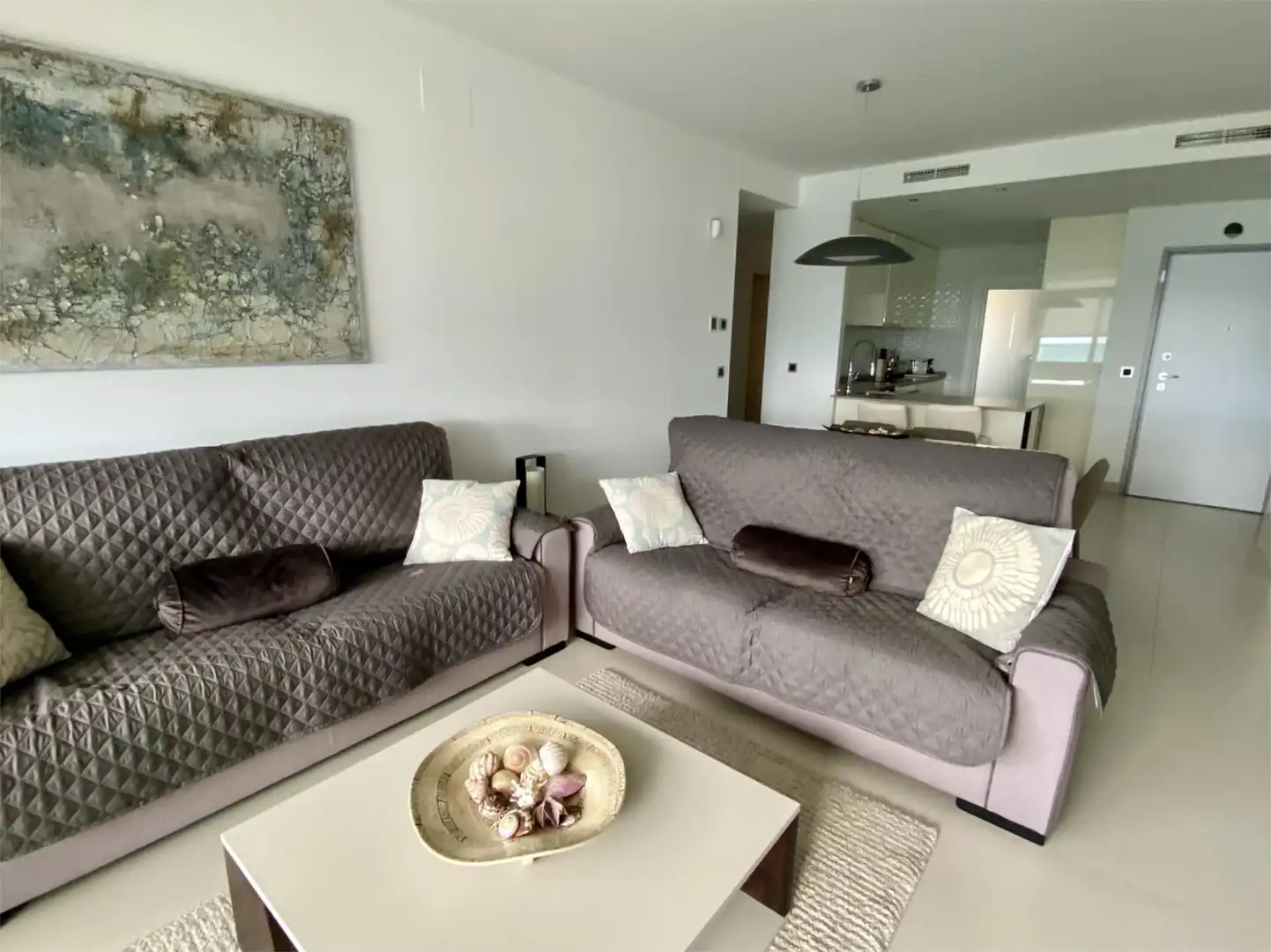 Living room of Flat for rent in Benidorm  with Air Conditioner, Heating and Terrace