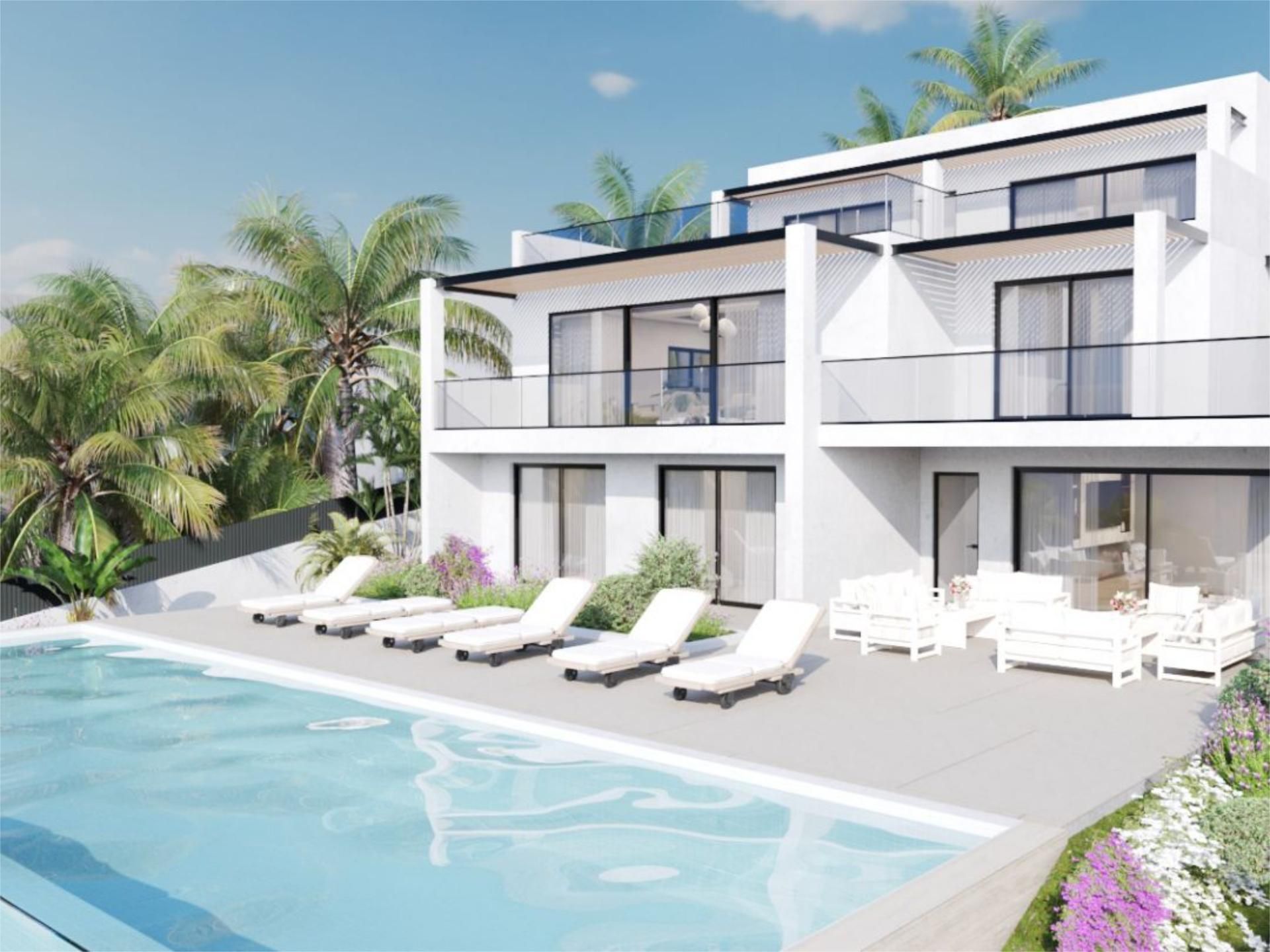 Vista exterior de Casa o xalet en venda en Santa Eulària des Riu amb Aire condicionat i Terrassa