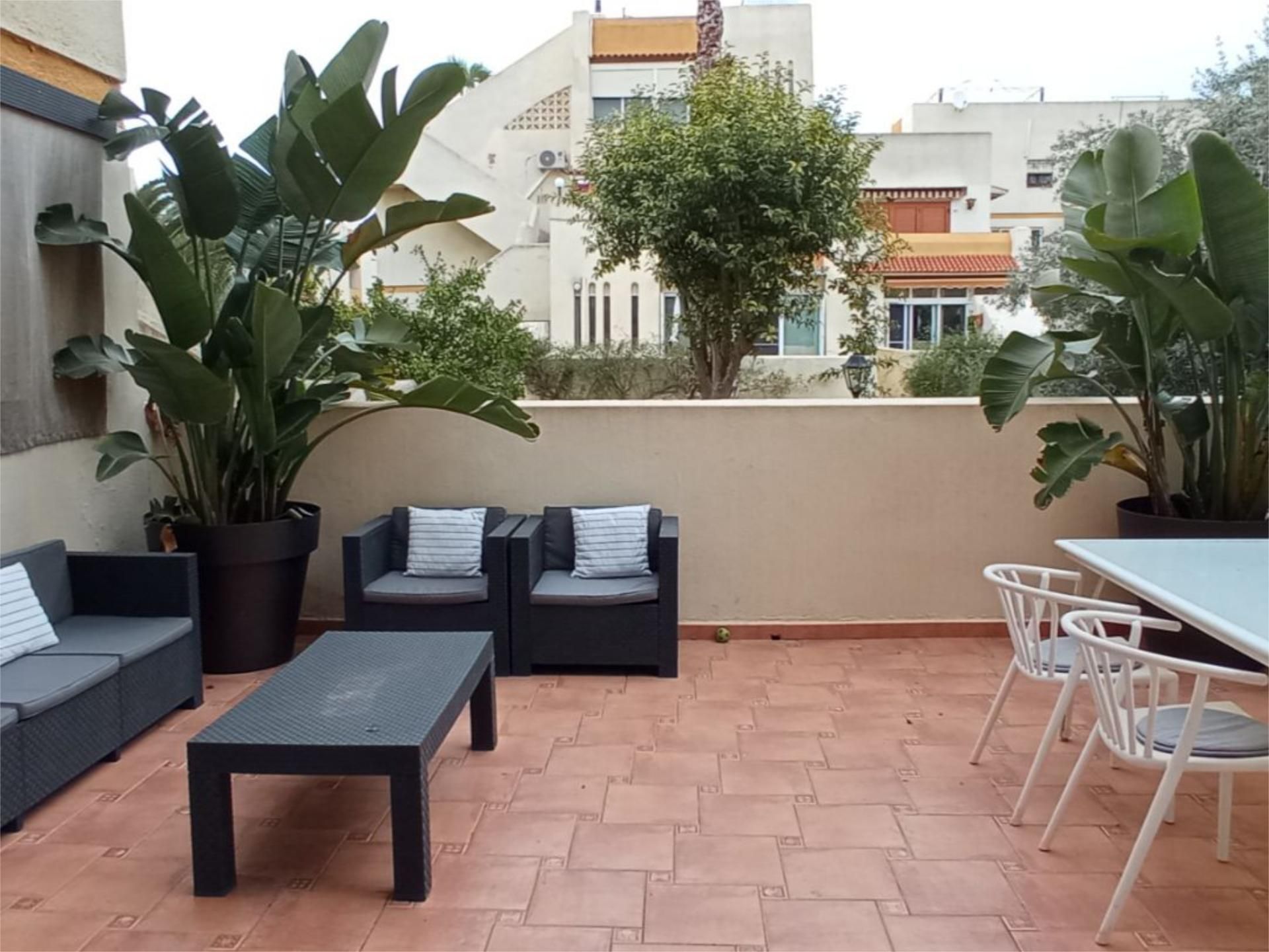 Terrace of Apartment to rent in  Valencia Capital  with Air Conditioner, Private garden and Terrace
