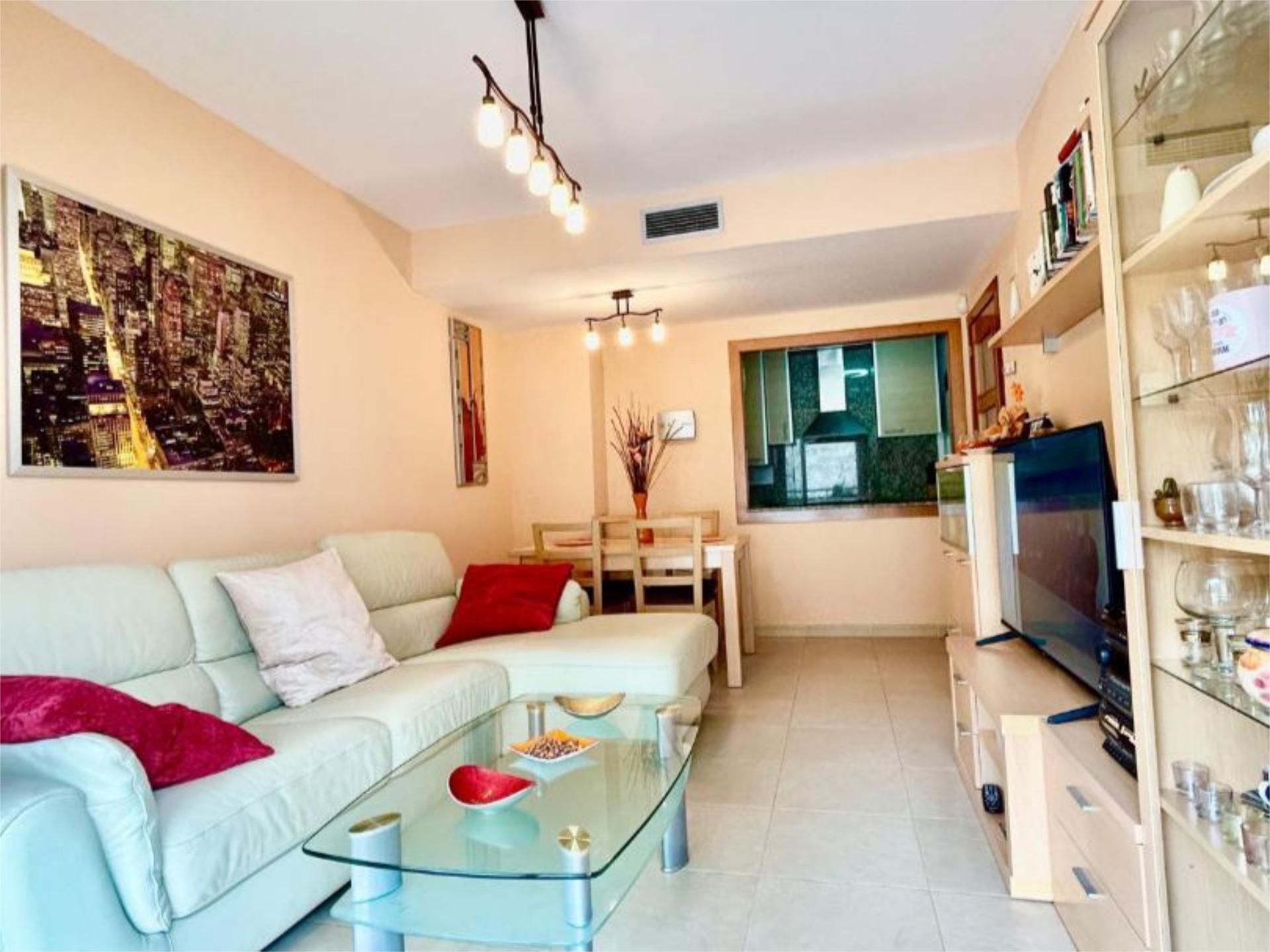 Sala d'estar de Pis en venda en Lloret de Mar amb Aire condicionat, Terrassa i Piscina