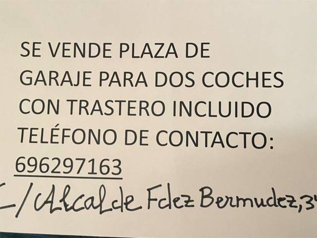 Garaje en Venta en Rúa Alcalde Fernández Bermúdez, 34 en Santa Uxía de Ribeira