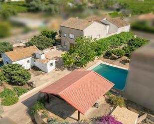 Vista exterior de Casa o xalet en venda en Benicull de Xúquer amb Aire condicionat, Terrassa i Piscina