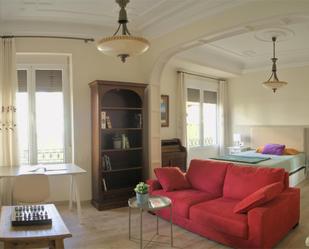 Living room of Flat to share in  Albacete Capital  with Balcony