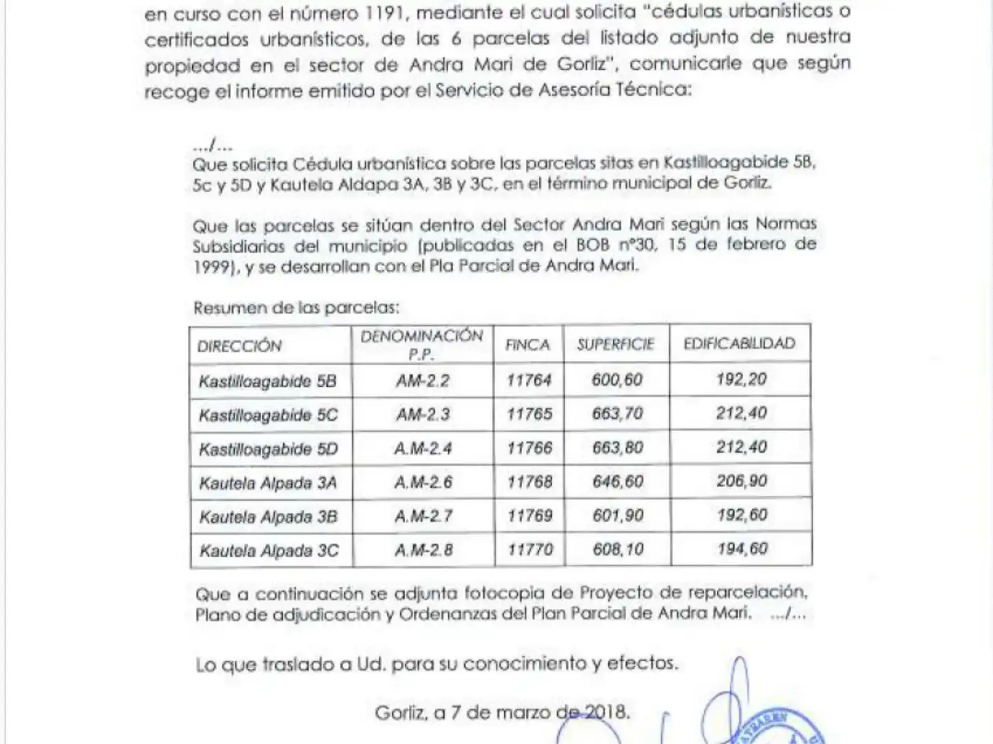 Urbanizable en venta en Andra-Mari Kalea, 3, Gorliz Urbanizable en venta en Gorliz