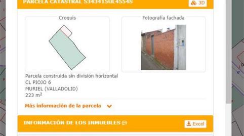 Terreno en venta en Calle del Piojo, 6, Muriel, Valladolid - imagen 3 Foto 3 de Terreno en venta en Calle del Piojo, 6, Muriel, Valladolid