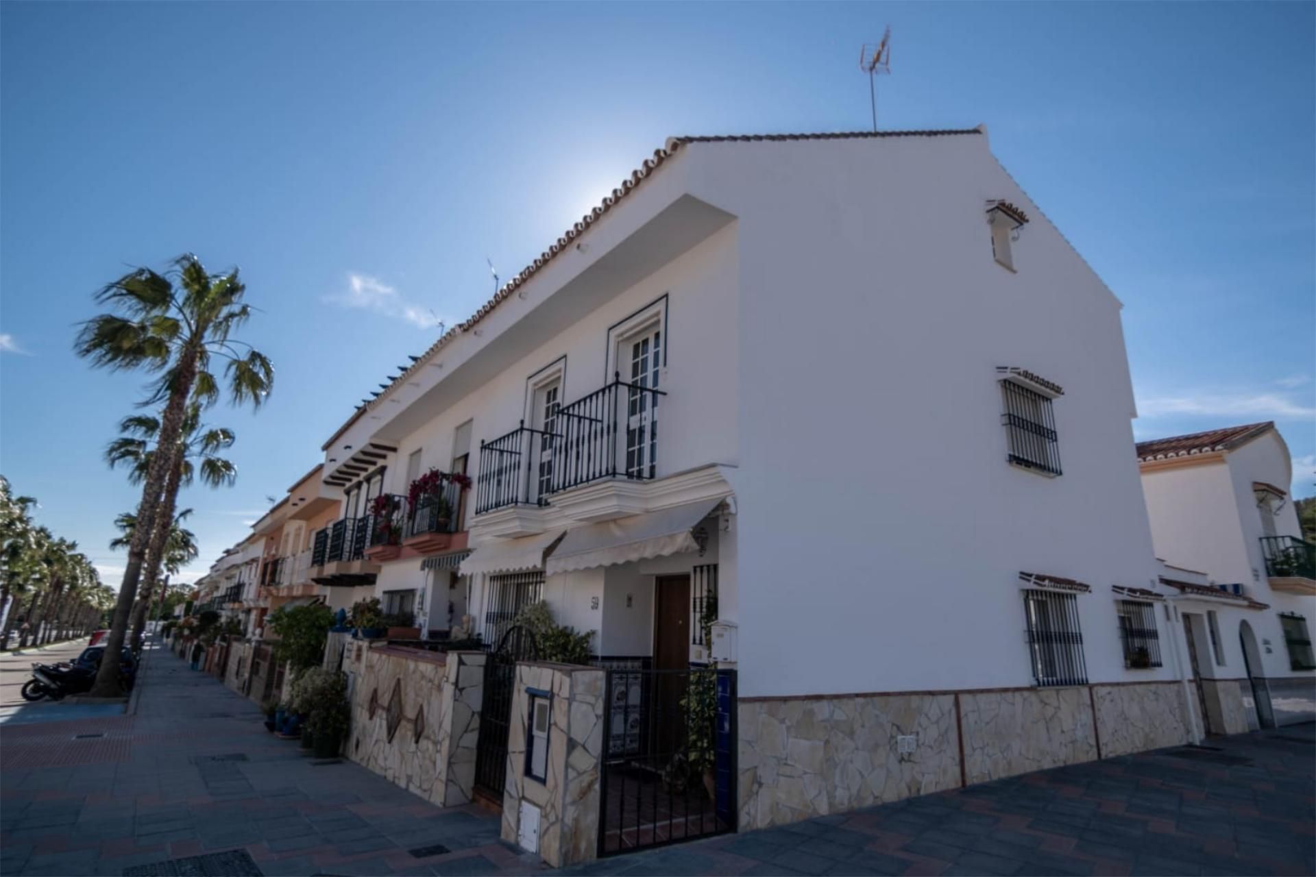 Exterior view of Single-family semi-detached for sale in Mijas  with Air Conditioner, Heating and Parquet flooring