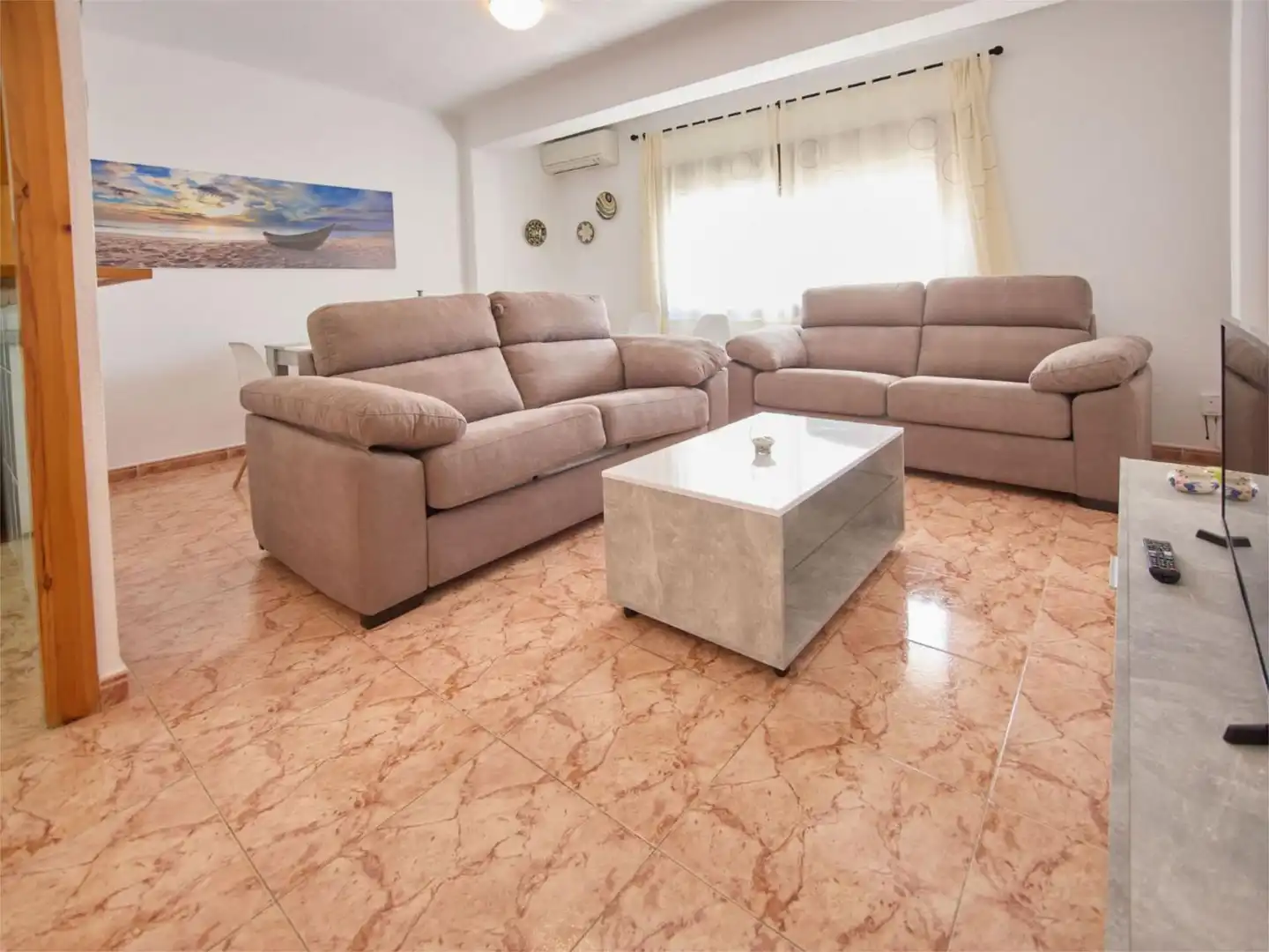 Sala de estar de Piso en venta en Cabo de Gata con Terraza, Amueblado y Balcón