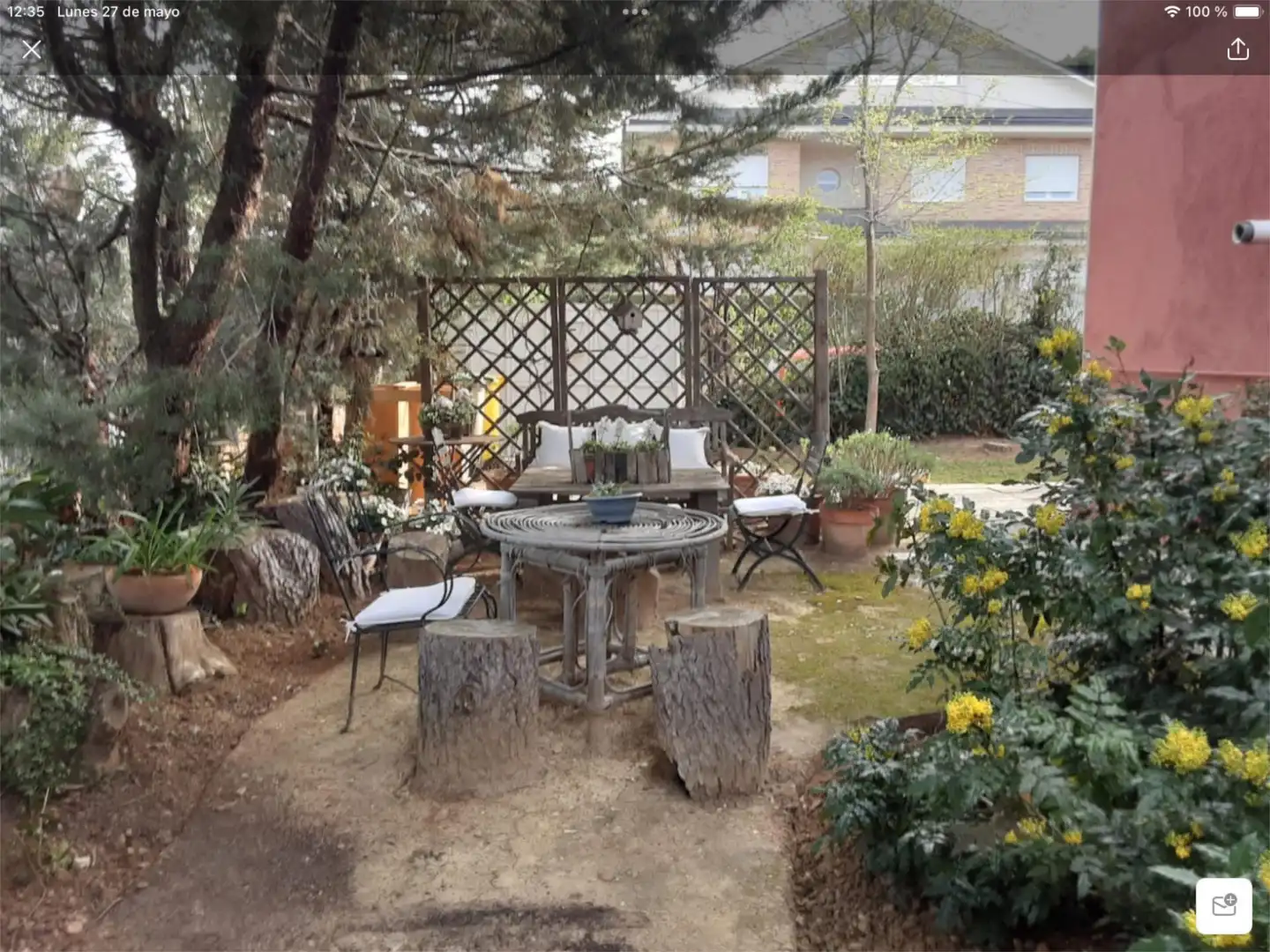 Room in Calle Orense, 38, La Cabaña Garden of Houses for share in Pozuelo de Alarcón with Heating, Private garden and Terrace