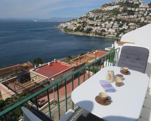 Balcony of Flat for sale in Roses  with Terrace and Swimming Pool