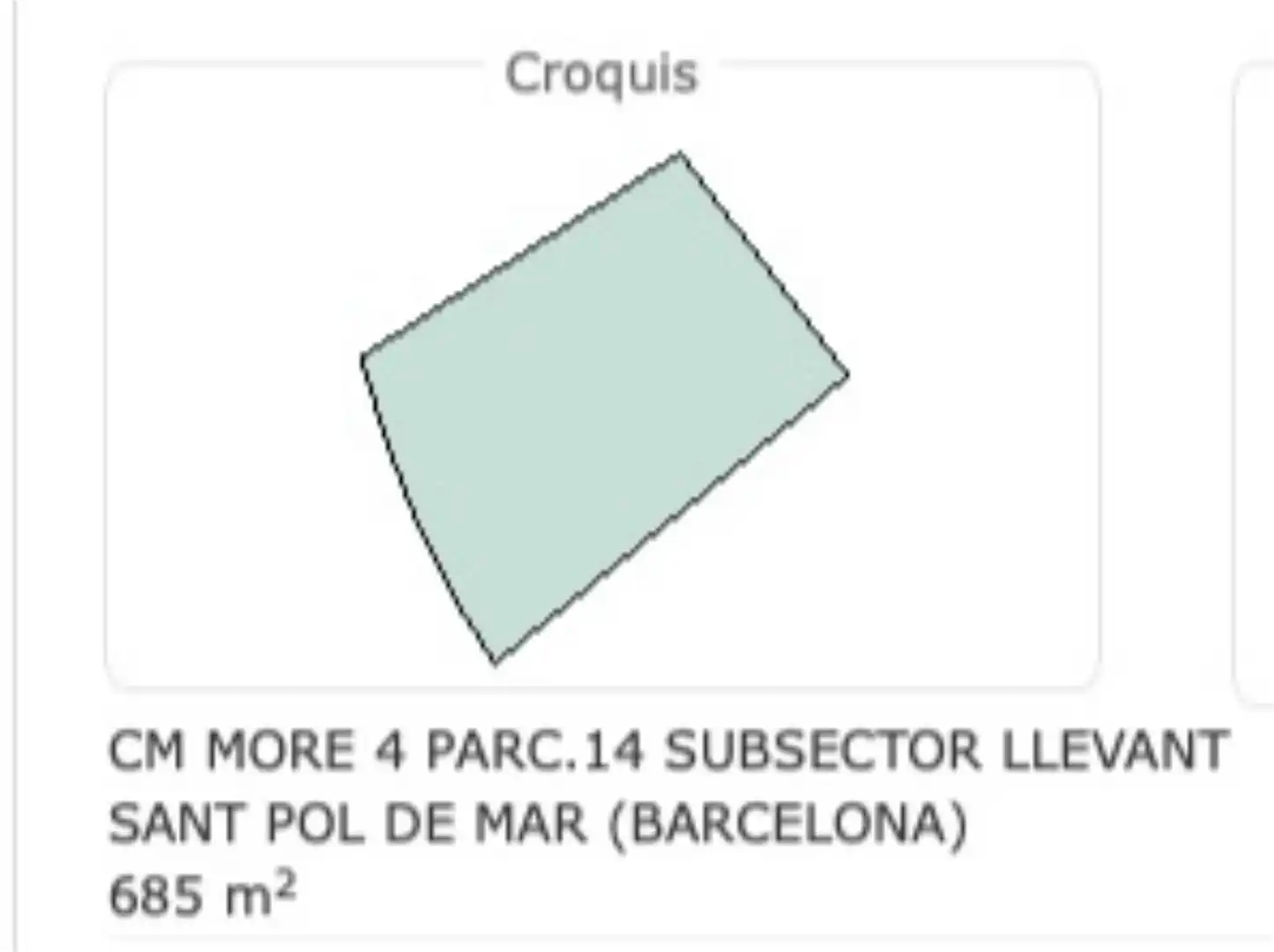 Land for sale in Sant Pol de Mar