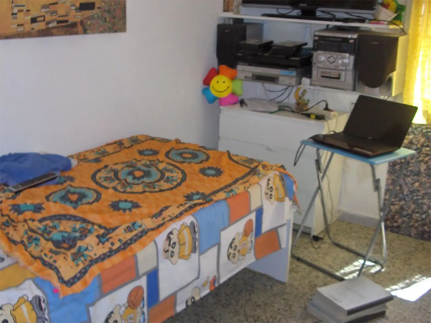 Schlafzimmer von Wohnung zur Miete in Gines mit Klimaanlage, Heizung und Privatgarten