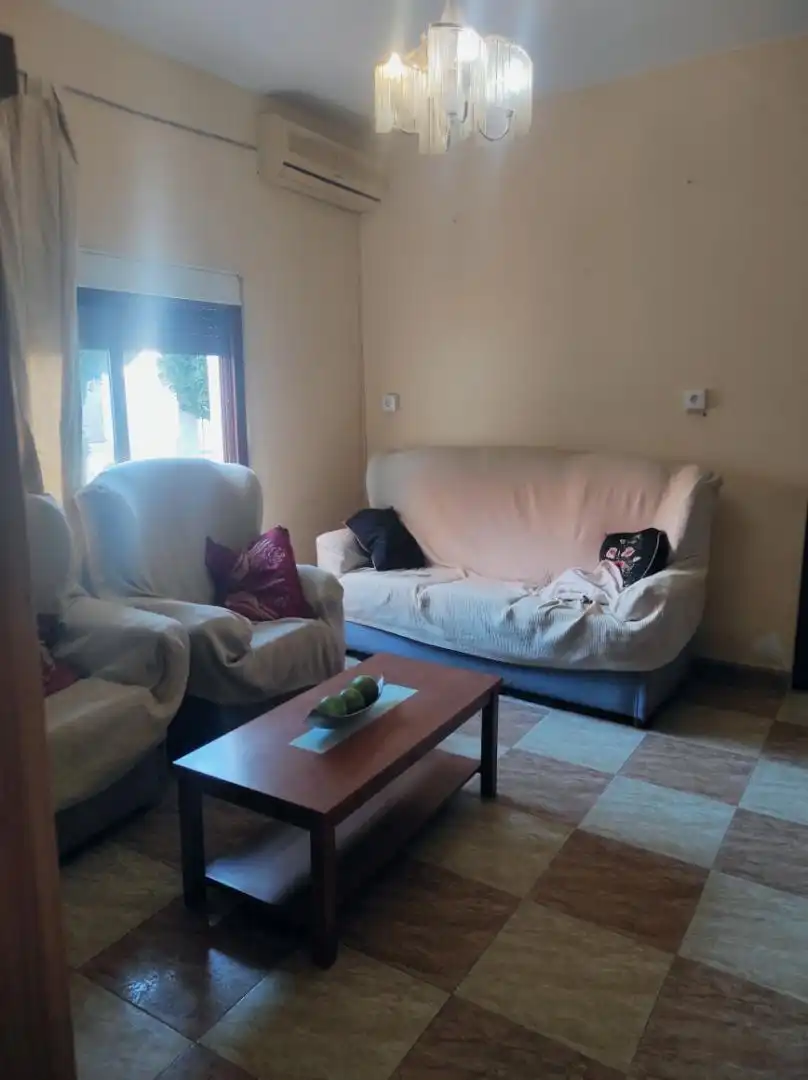 Living room of Detached homes for sale in Higuera de la Serena  with Air Conditioner, Private garden and Terrace