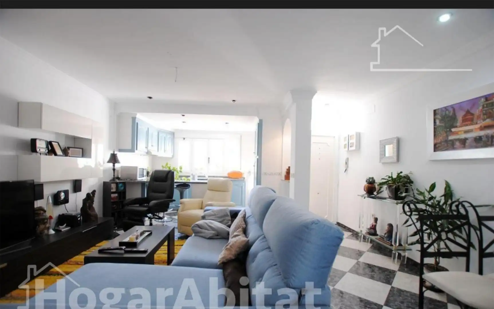Einfamilien-Reihenhaus zum Verkauf in Carrer de Gandia, 65, Barx Wohnzimmer von Einfamilien-Reihenhaus zum Verkauf in Barx mit Klimaanlage, Terrasse und Balkon