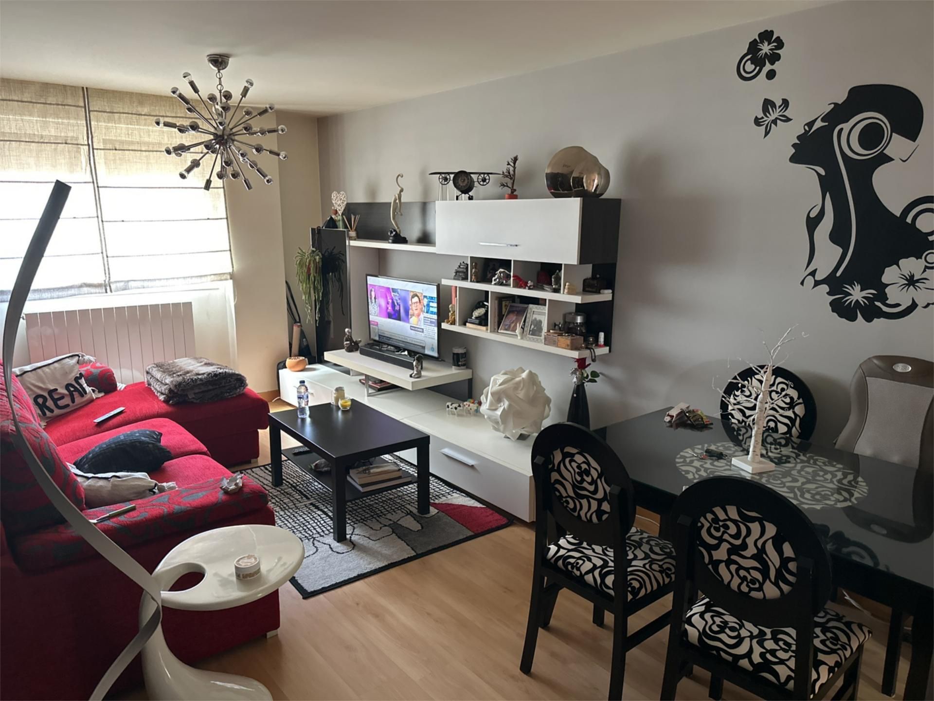 Living room of Flat for sale in Cardeñadijo  with Heating, Private garden and Parquet flooring