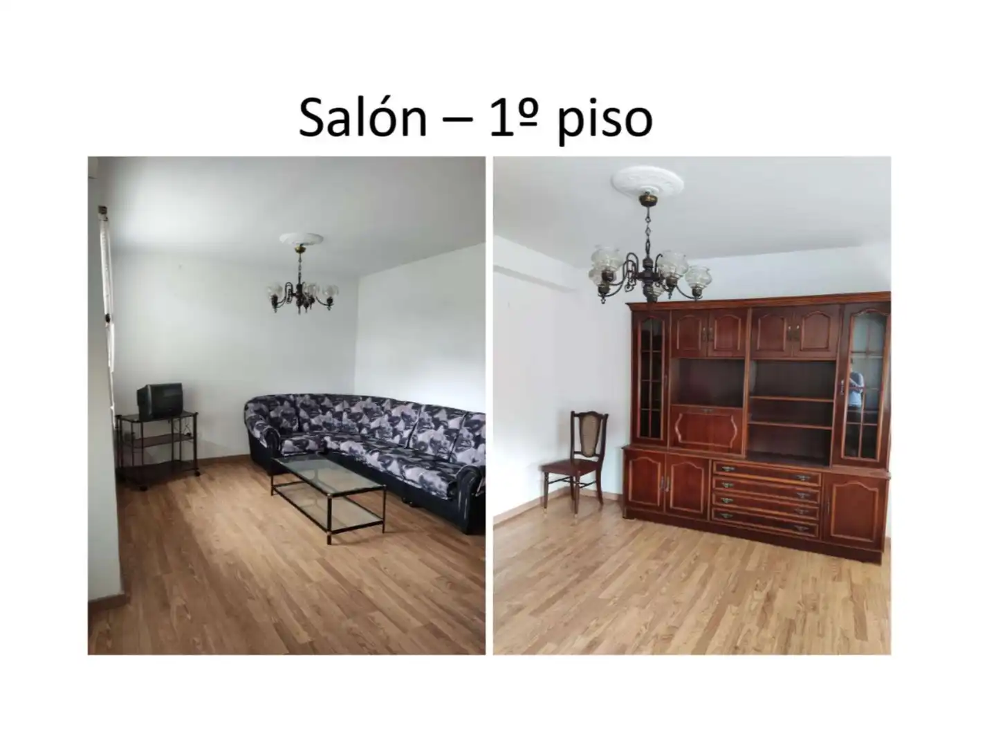Sala d'estar de Pis en venda en As Pontes de García Rodríguez  amb Calefacció, Jardí privat i Parquet