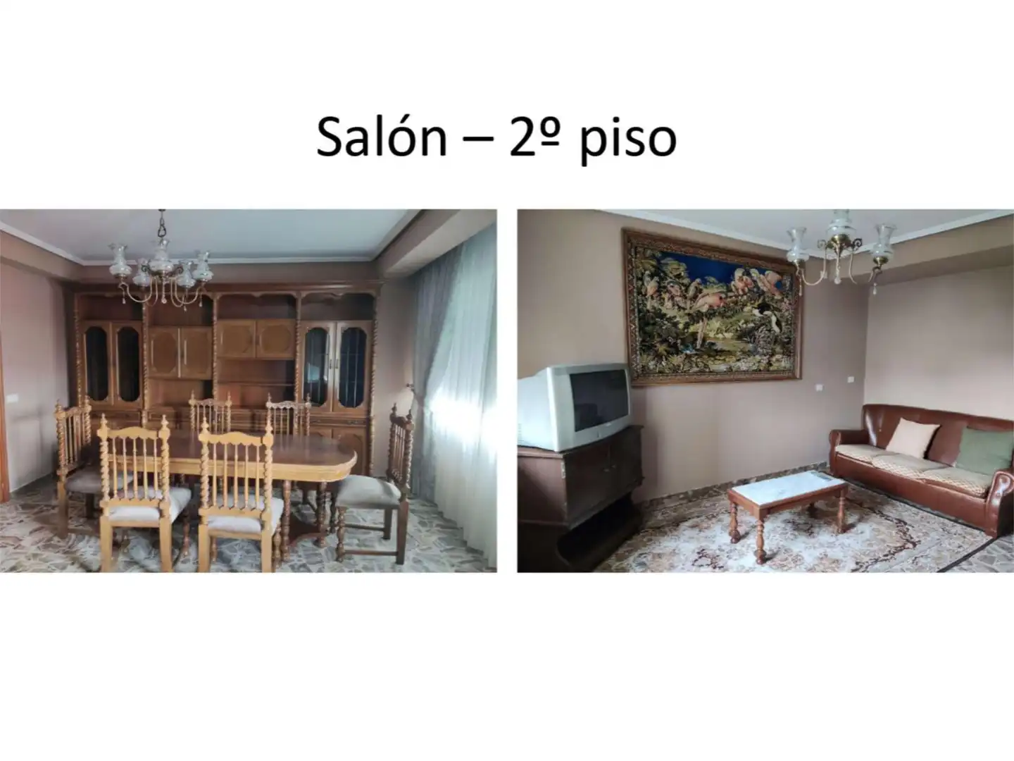 Sala d'estar de Pis en venda en As Pontes de García Rodríguez  amb Calefacció, Jardí privat i Parquet
