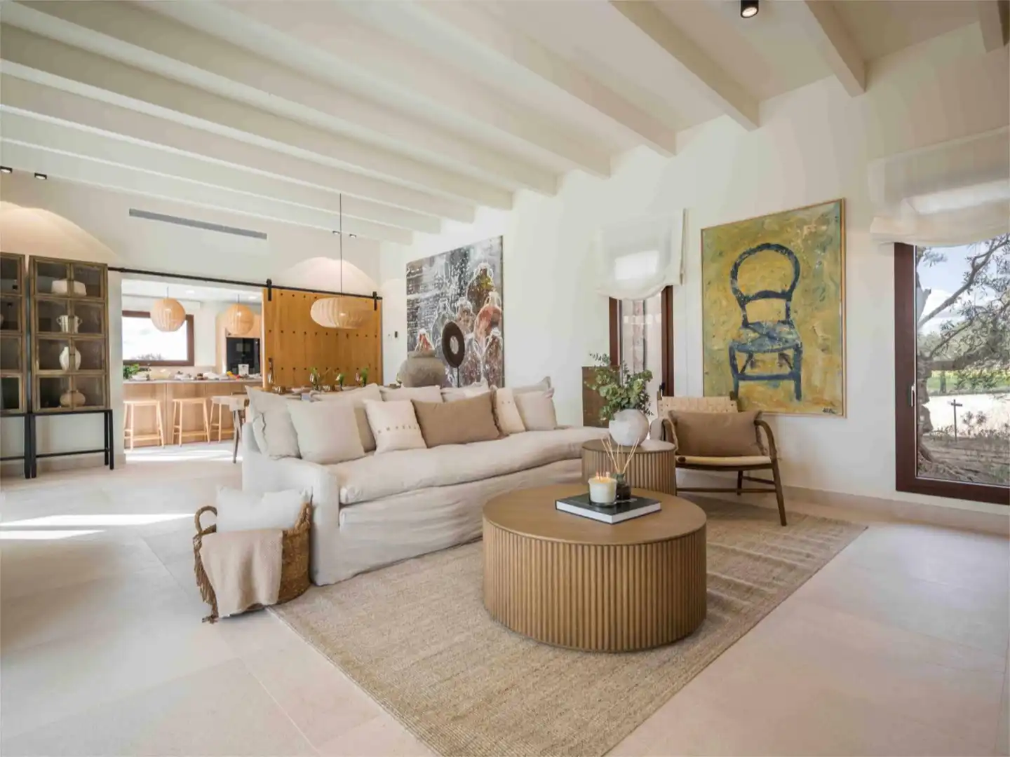 Piso en venta en Diseminado Poligono 10, 546, Santanyí Poble Sala de estar de Piso en venta en Santanyí con Aire acondicionado, Calefacción y Jardín privado