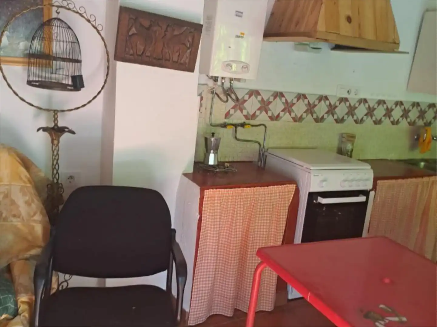 Cocina de Piso de alquiler en La Guardia de Jaén con Jardín privado y Piscina