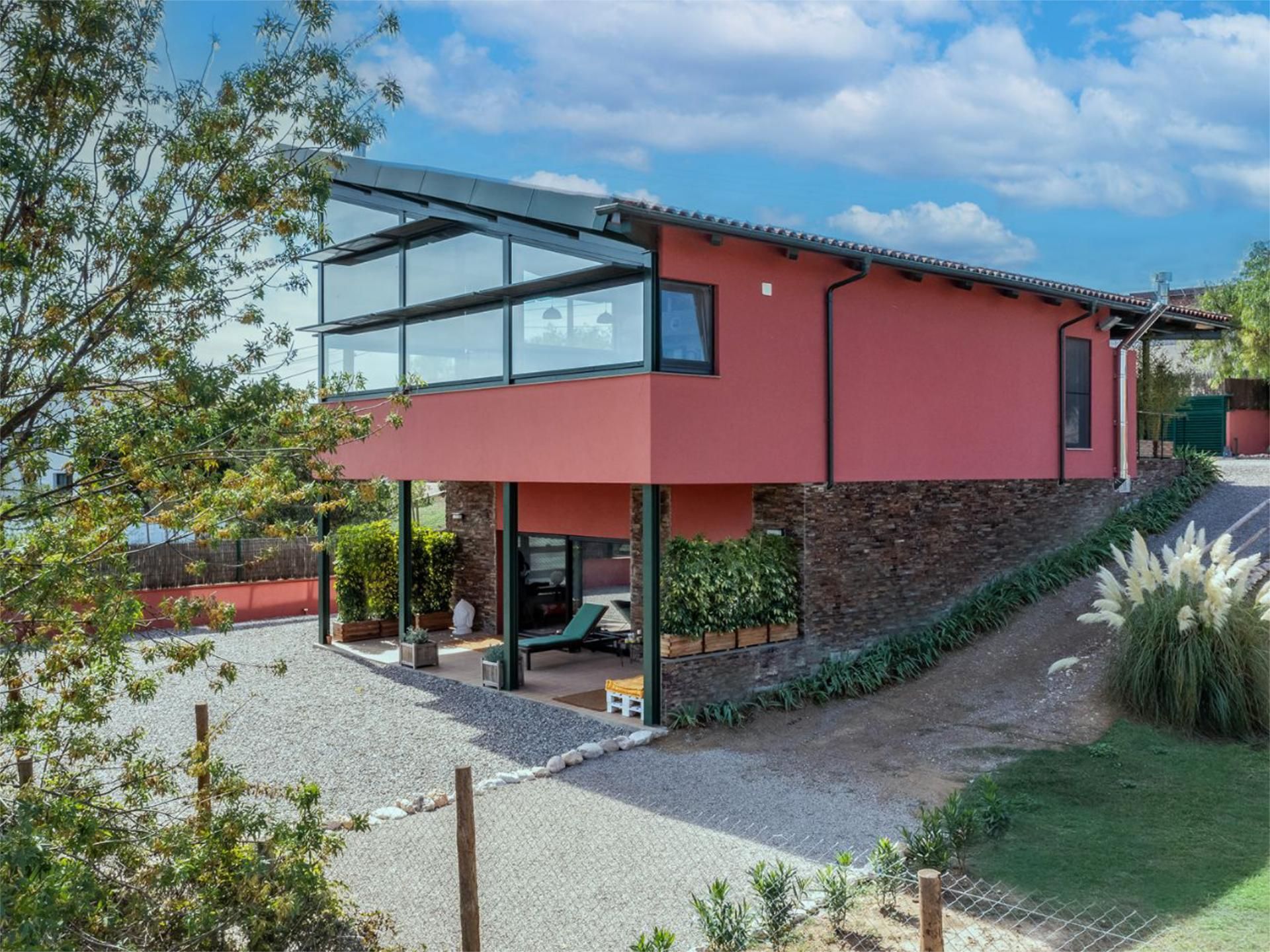 Exterior view of House or chalet for sale in Sant Martí Sarroca  with Air Conditioner, Heating and Private garden