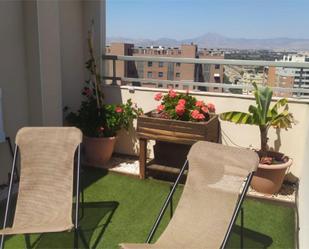 Terrace of Flat to rent in Alicante / Alacant  with Air Conditioner, Terrace and Swimming Pool