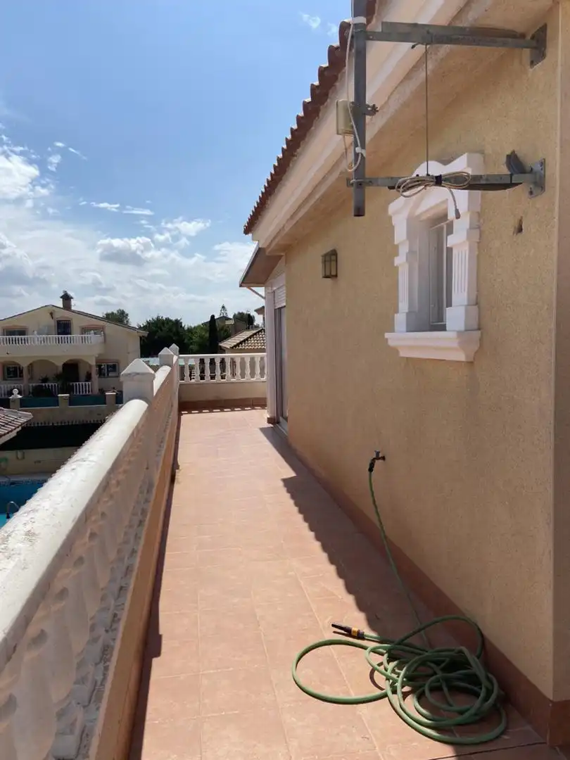 Terraza de Casa o chalet en venta en Los Alcázares con Aire acondicionado, Terraza y Piscina