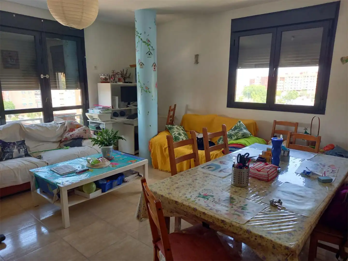 Comedor de Piso para compartir en Toledo con Calefacción y Amueblado