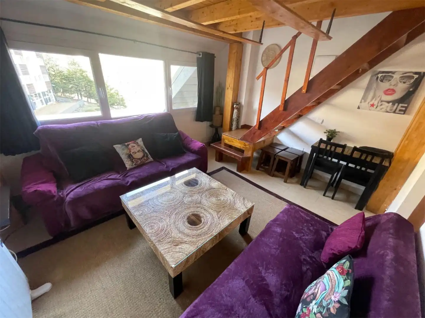 Sala d'estar de Àtic en venda en Sierra Nevada amb Calefacció, Parquet i Traster