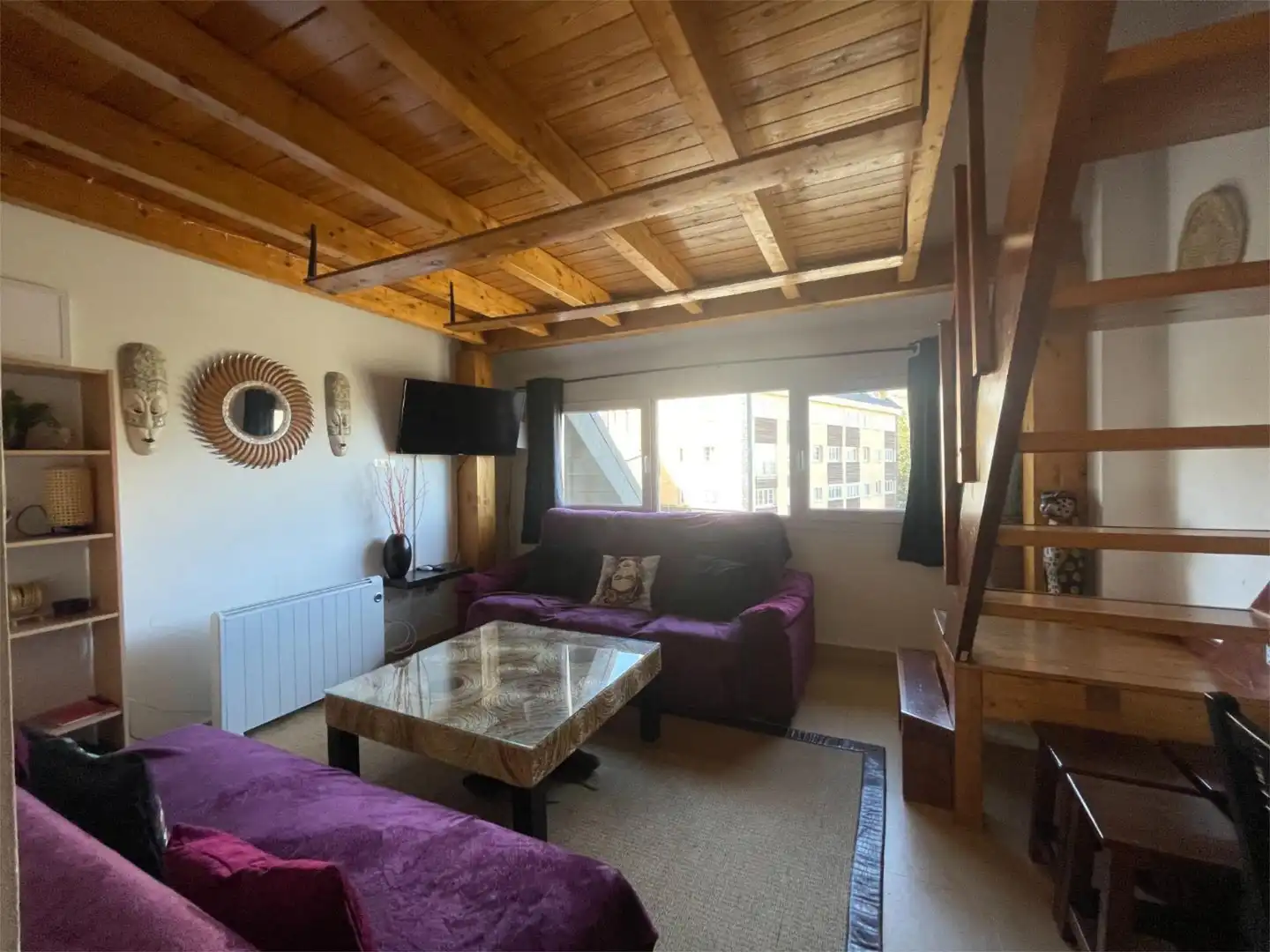 Sala d'estar de Àtic en venda en Sierra Nevada amb Calefacció, Parquet i Traster