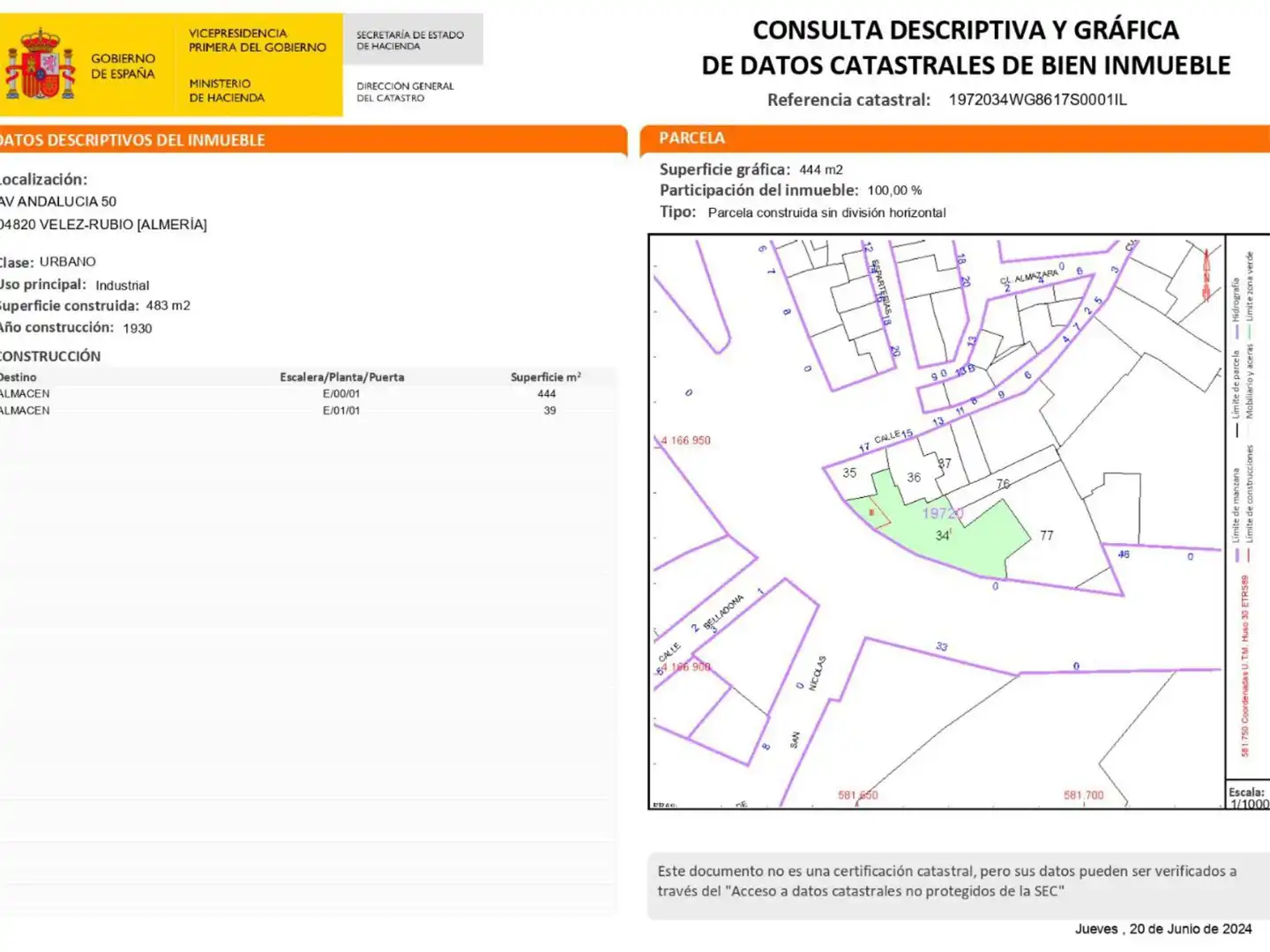 Piso en venta en Avenida de Andalucia, 50, Vélez-Rubio Piso en venta en Vélez-Rubio